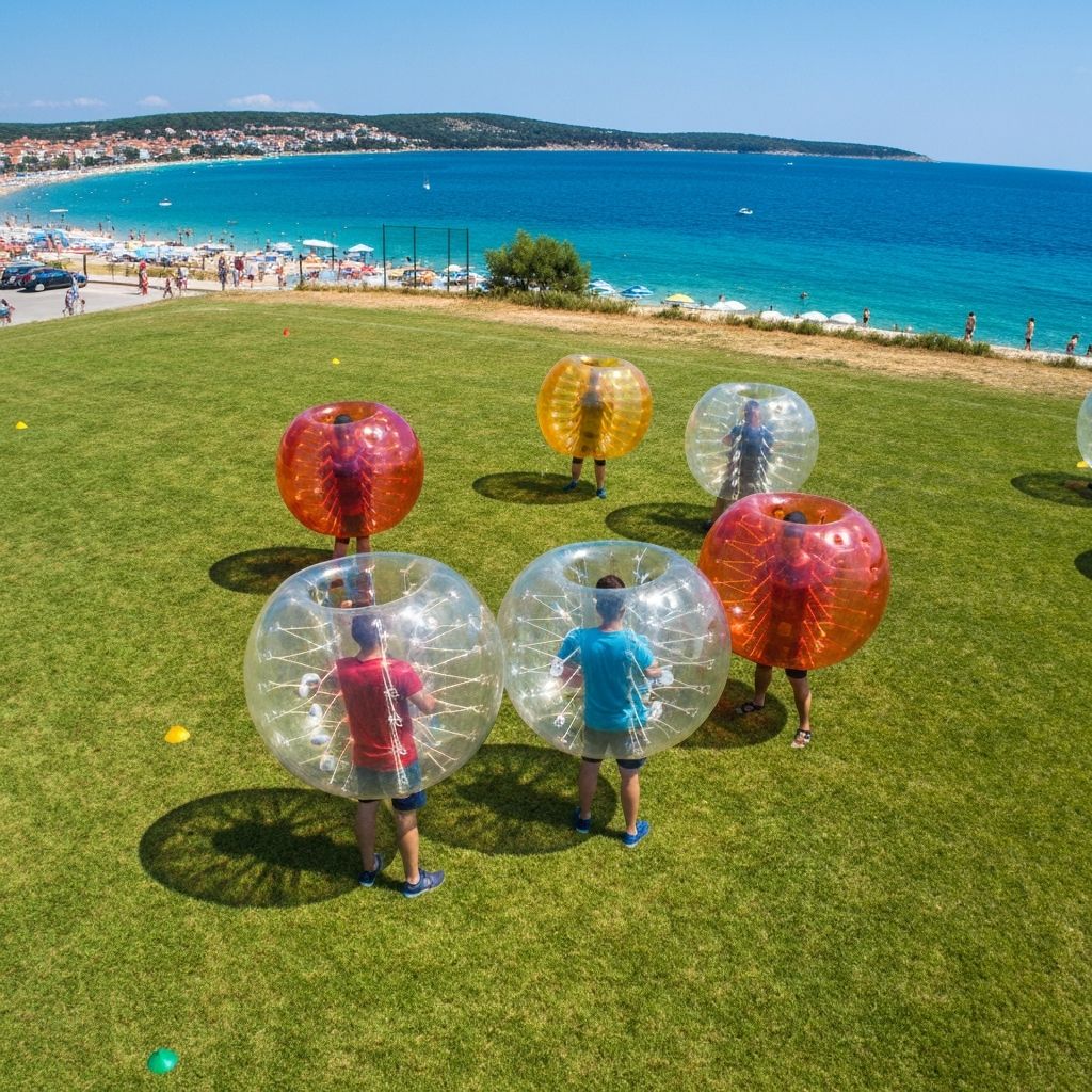 Beach bubble football